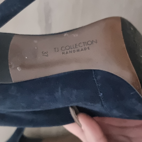 Navy suede high heels 👠 - Picture 6 of 6